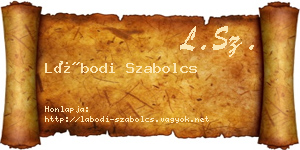 Lábodi Szabolcs névjegykártya