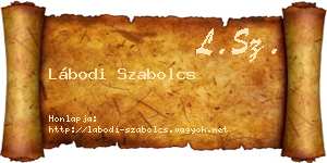 Lábodi Szabolcs névjegykártya